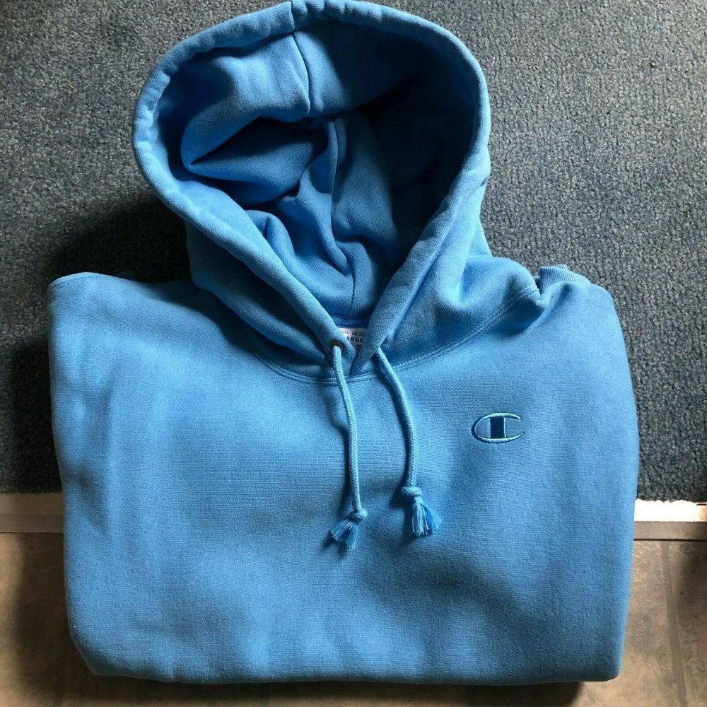 Champion Reverse Weave Seafoam Blue Hoodie